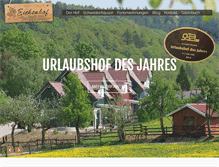 Tablet Screenshot of eichenhof-urlaub.de